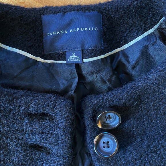 Like-new Banana Republic Cropped Wool Jacket - Picture 10 of 12